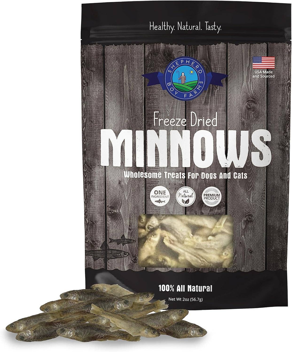Freeze-Dried Whole Minnow Pet Treats - 2 oz