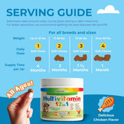 Dog Multivitamin Soft Chews – 12-in-1, 120 Count