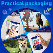 Probiotics for Dogs 70 Chews Duck Flavor Gut Health & Prebiotics