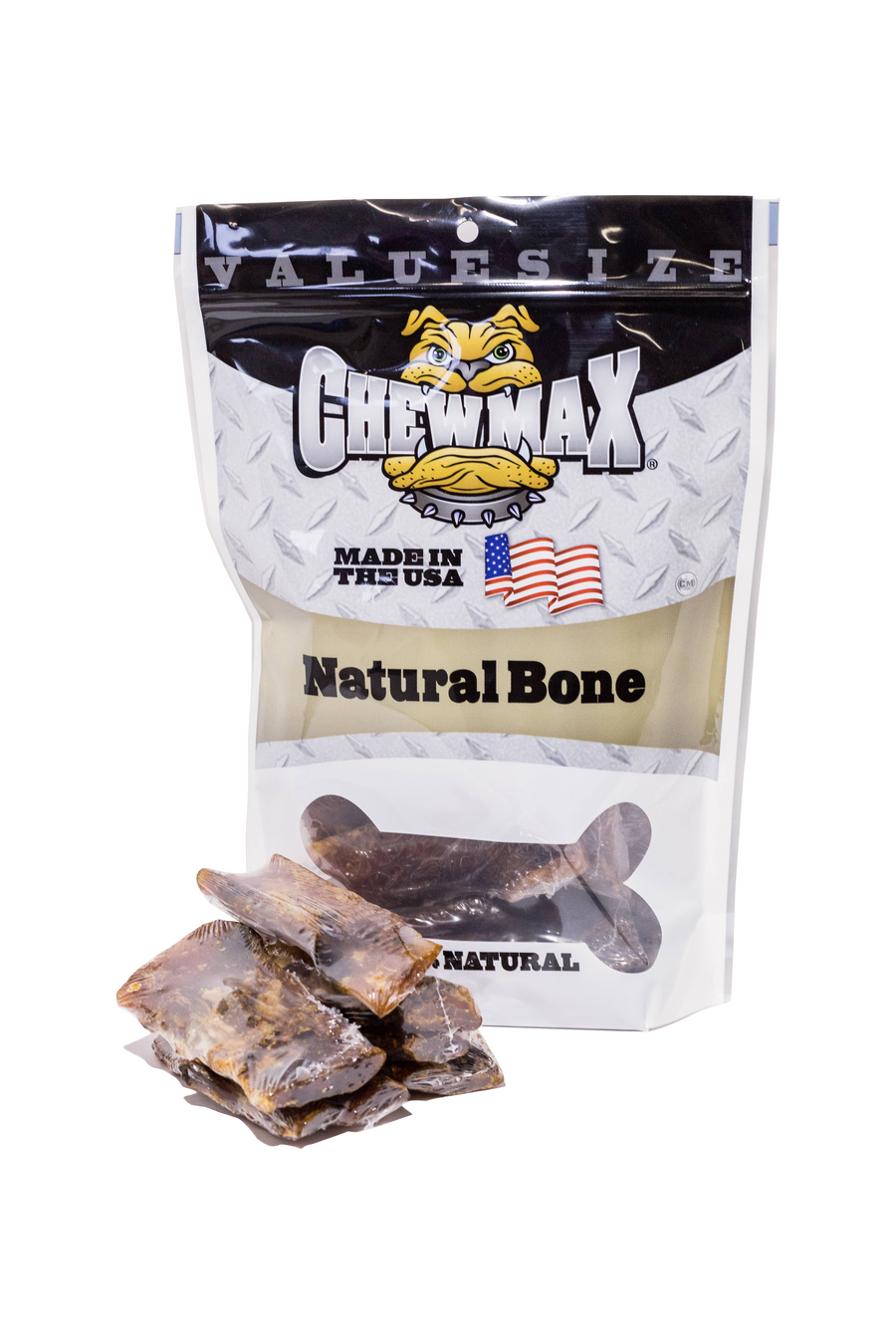 ChewMax 6-Count 4–5 Inch Natural Rawhide Retriever Rolls