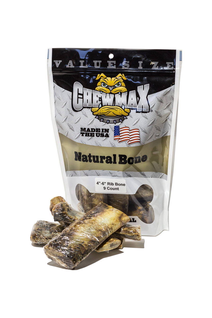 ChewMax 9-Count Beef Rib Dog Bones