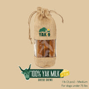 Yak9 Chews 100% Yak Milk Chews for Dogs