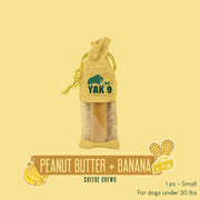 Yak9 Chews Peanut Butter Banana Chews for Dogs