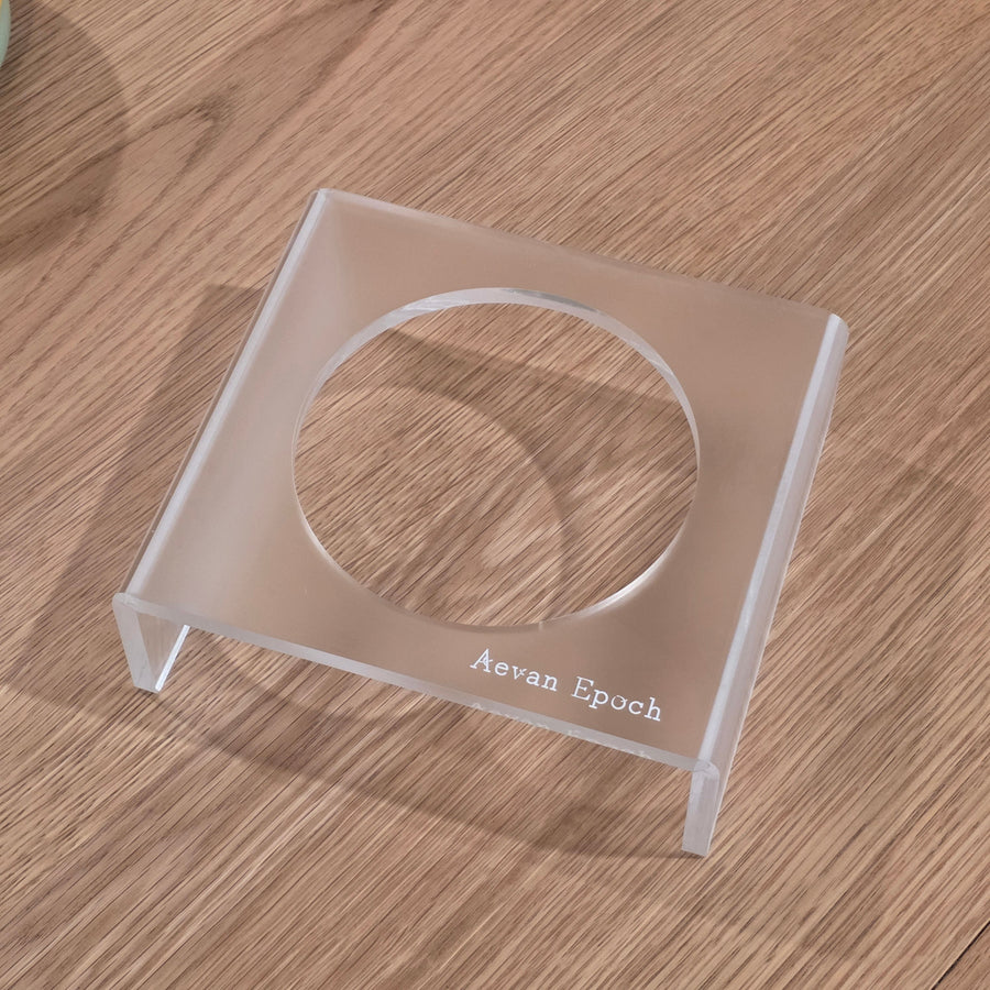Aevan Epoch | Frosted Acrylic Pet Bowl Stand - Pristine Pet Supply
