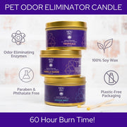 HOLI All-Natural Soy Wax Pet Odor Eliminator Candle