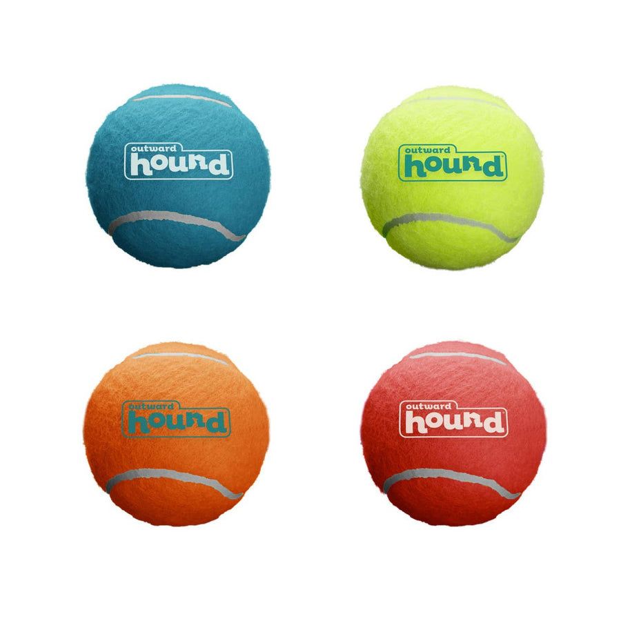Outward Hound Squeaker Ballz Multicolor Small 4pk by Outward Hound - dog toy