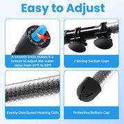 Aquarium Heater 25W-300W Adjustable Submersible Thermometer