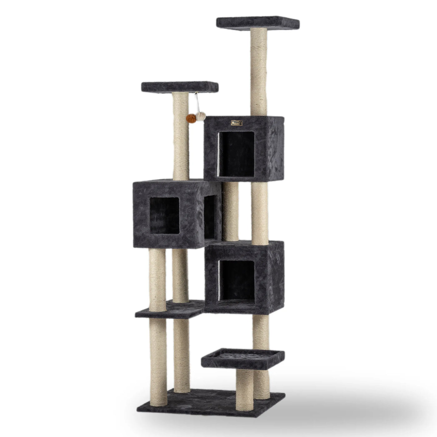 Armarkat 80" Real Wood 8-Tier Cat Tree & Tower with Dual Condos for Multiple Cats