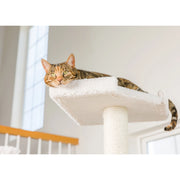 Armarkat 82" Real Wood Cat Tree & Tower with Dual Condos, Ramp & Rope Swing – Ivory