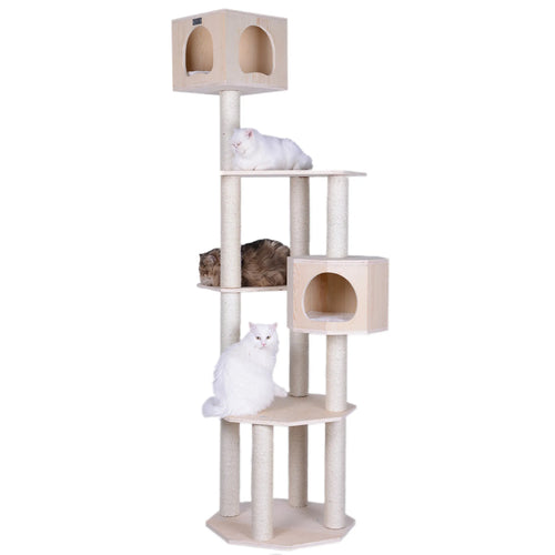 Armarkat 85" Premium Scots Pine Real Wood Cat Tree & Tower with Dual Condos available at Pristine Pet Supply - image 2