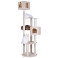 Armarkat 85" Premium Scots Pine Real Wood Cat Tree & Tower with Dual Condos