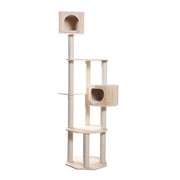 Armarkat 85" Premium Scots Pine Real Wood Cat Tree & Tower with Dual Condos