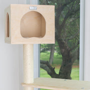 Armarkat 85" Premium Scots Pine Real Wood Cat Tree & Tower with Dual Condos