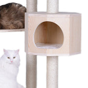 Armarkat 85" Premium Scots Pine Real Wood Cat Tree & Tower with Dual Condos