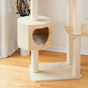 Armarkat 89" Premium Scots Pine Real Wood Cat Tree & Tower with Dual Condos
