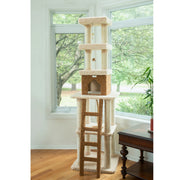 Armarkat 83" Real Wood Multi-Level Cat Tree & Tower with Condo, Rope Swing & Double Perches – Beige