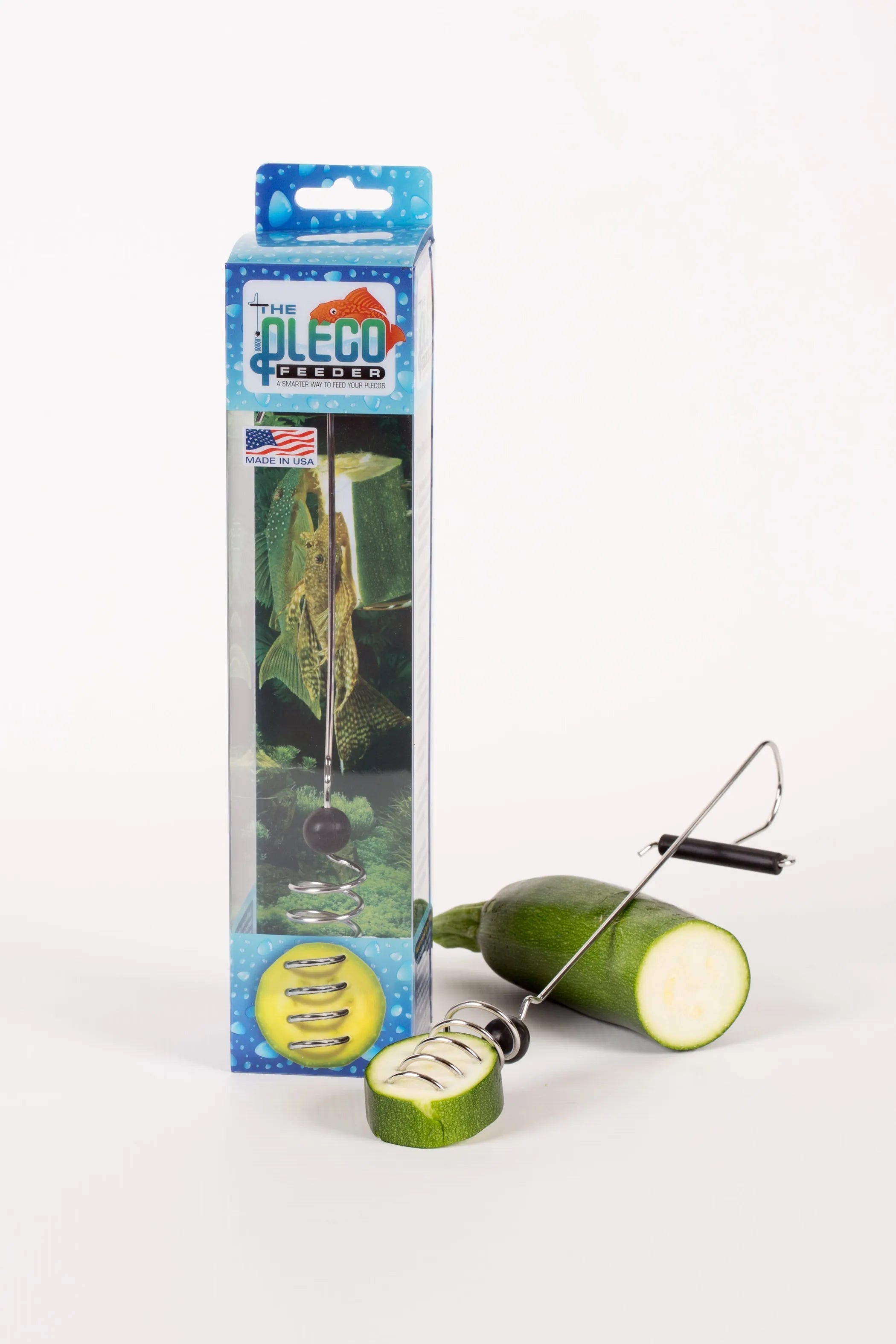 The Pleco Feeder – Stainless Steel Vegetable Feeder for Plecos & Aquarium Fish