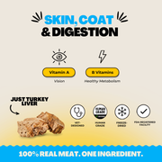 Freeze-Dried Turkey Liver for Cats - Pristine Pet Supply