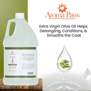 Aroma Paws Ultra Sensitive Olive Oil Pet Shampoo & Conditioner – 1 Gallon for Sensitive Skin