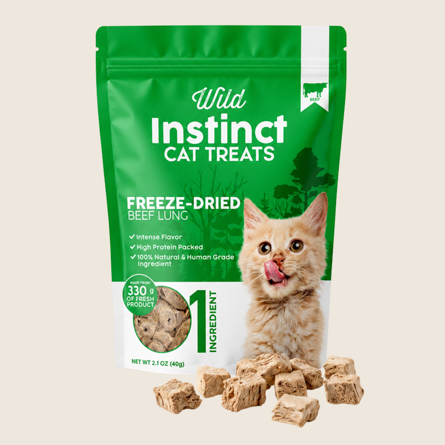 Freeze-Dried Beef Lung Treats for Cat - Pristine Pet Supply