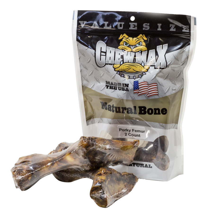 ChewMax 2-Count Pork Femur Dog Bones