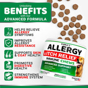 Dog Allergy Relief Chews 170 Count Itchy Skin Relief