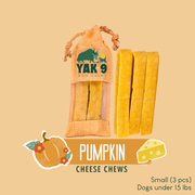 Yak9 Chews Pumpkin Yak Chews for Dogs