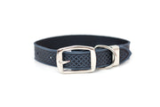 Euro-Dog Celtic Double Buckle Style Leather Dog Collar