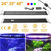 Full Spectrum LED Aquarium Light – Multi-Color Freshwater Fish Tank Light with Extendable Brackets