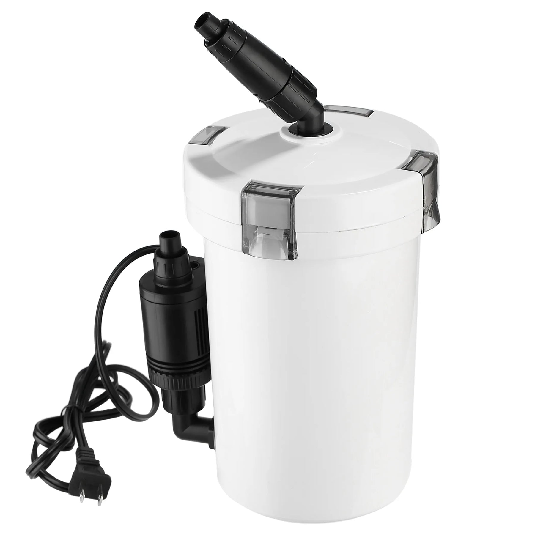 External aquarium canister filter with 400 liter per hour flow rate