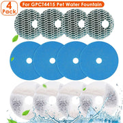 Four-pack replacement filter set for GPCT4115 pet water fountain
