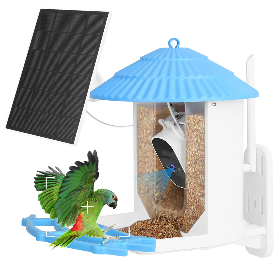 Solar Powered Smart Bird Feeder with 2K WiFi Camera & AI Bird Recognition available at Pristine Pet Supply - image 1