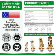 Glucosamine Hip & Joint Chews for Dogs – 2-Pack
