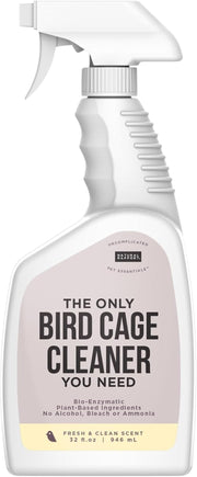 Bird Cage Cleaner Bird Poop Remover Natural Enzyme Spray USA Made