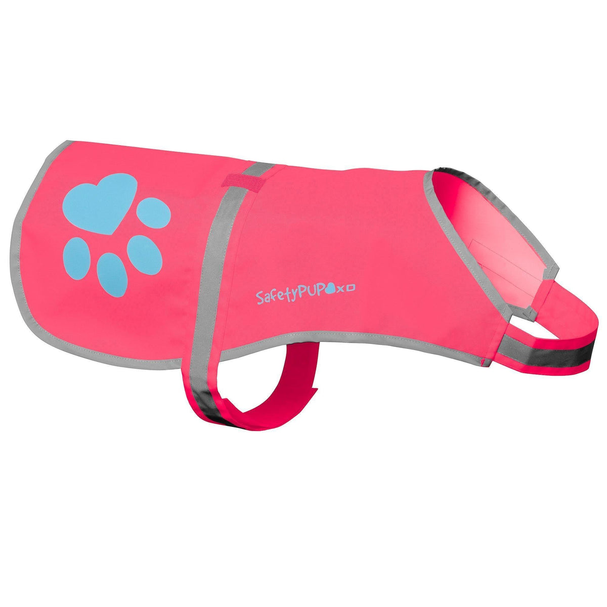Reflective Dog Safety Vest – Pink, Medium
