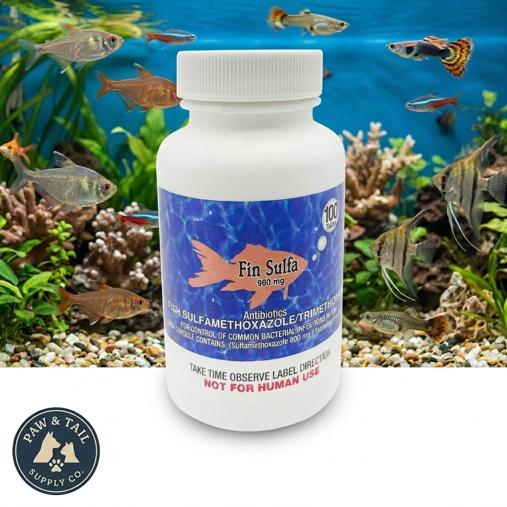 Fish Sulfa 960mg tablets – 100 count aquarium fish care product