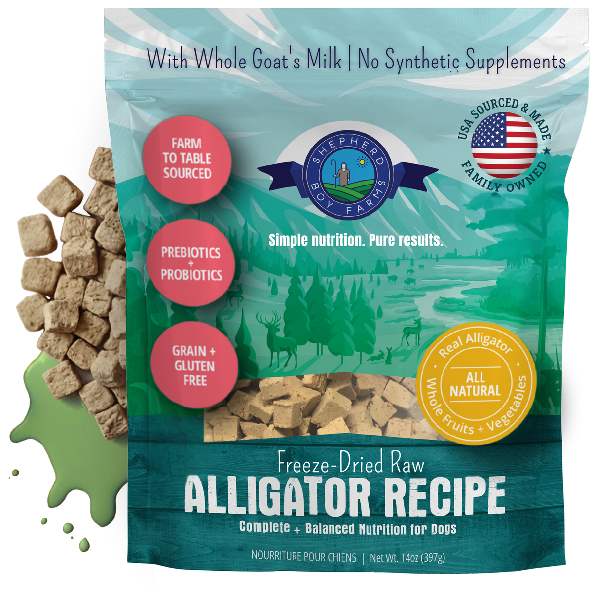 Renee's Freeze-Dried Alligator Recipe Dog Food