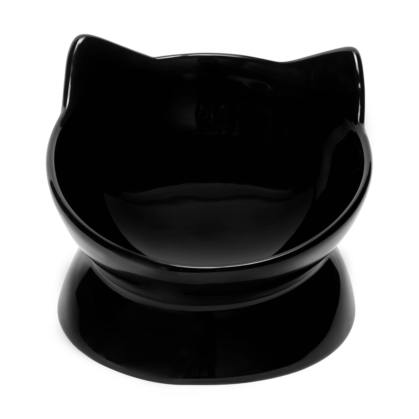 Oscar Tilt Cat Dish – Black