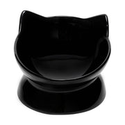 Oscar Tilt Cat Dish – Black
