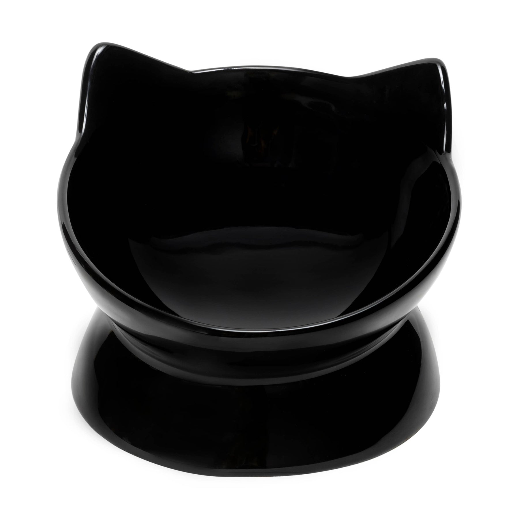 Oscar Tilt Cat Dish – Black