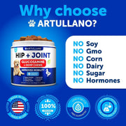 Hip and Joint Supplement for Dogs Glucosamine Joint Pain Relief Chews