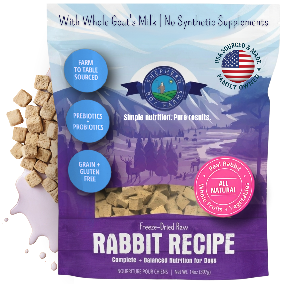 Freeze-Dried Rabbit Recipe Dog Food