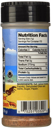 Everglades Fish & Chicken Seasoning 6 oz. Land & Sea Blend Made in USA