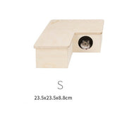 Hamster Multi-Room Habitat – Solid Birch Wood Cage for Small Pets