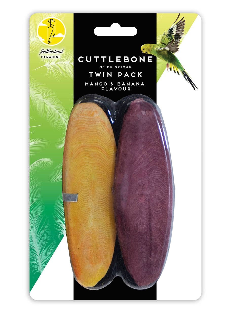 Featherland Paradise Cuttlebone Large Flavored 2pk Bird Toy by Featherland Paradise - bird toy
