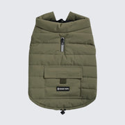 Spark Paws WarmShield Water-Resistant Dog Jacket – Olive