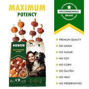 Beloved Pets Chicken & Duck Rawhide Kebab Dog Chews – 10.6 oz