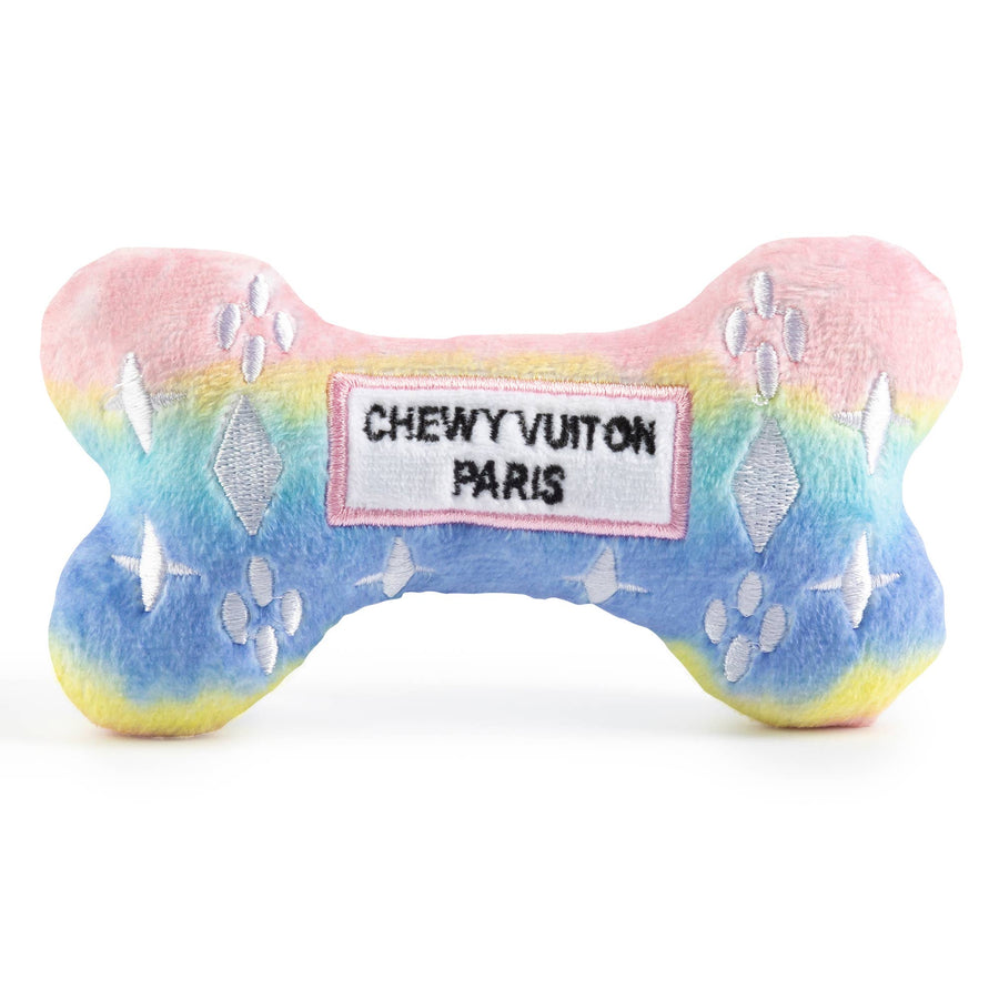 Haute Diggity Dog Pink Ombre Chewy Vuiton Bone Squeaker Dog Toy by Haute Diggity Dog - dog toy