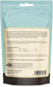 Higgins Mineral Grit Small Birds 6 oz. Calcium Canaries Finches Parakeets