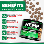 Yuma's Hemp Calming Soft Chews for Dogs – 170 Count, Beef Flavor